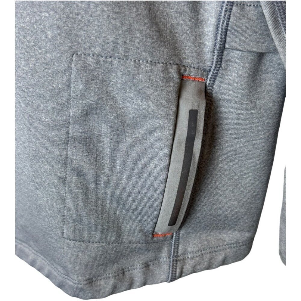 Nike Sweatshirt Men Medium Gray Half Zip Dri‎ Fit Running Flex Vent Pullover - Picture 5 of 12